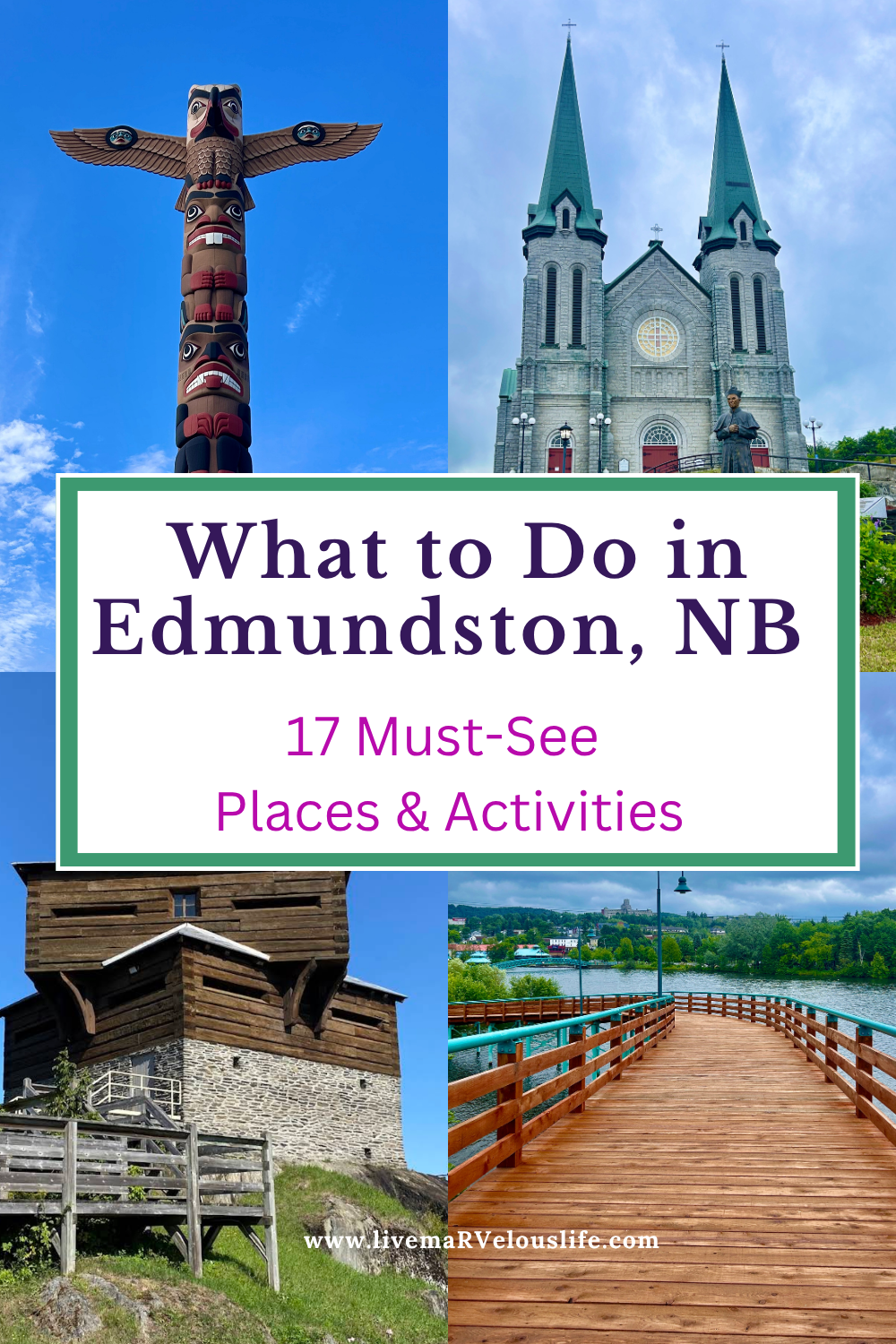 What to do in Edmundston, New Brunswick? 
If you're wondering what to do in Edmundston, NB?, you’re in the right place. Whether you’re stopping for a night or staying for a few days, this small border town has more to offer than you might expect. We stayed for 4 days in our RV and were happily surprised by the mix of nature, culture, local charm, and outdoor fun.